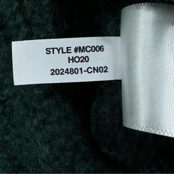 Madewell Charley Pullover Sweater Hunter Green Cable Knit Alpaca Blend Sz Small - Picture 10 of 12